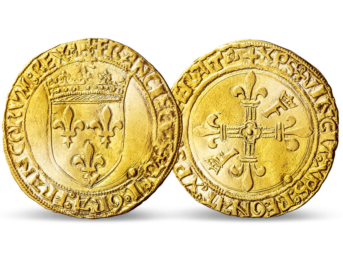 Frankreich Ecu d'or au soleil 1515-1547 von Franz I